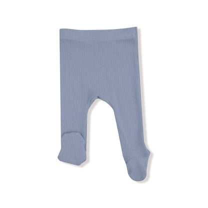 Blue Blizzard 2 Piece Long Sleeve Kimono Footed Pant - Twinkle Twinkle Little One