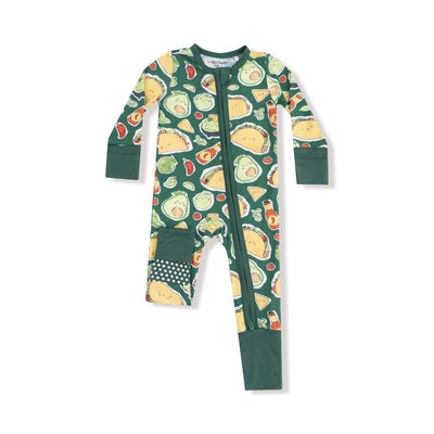 Happy Tacos 2 Way Zipper Romper - Twinkle Twinkle Little One