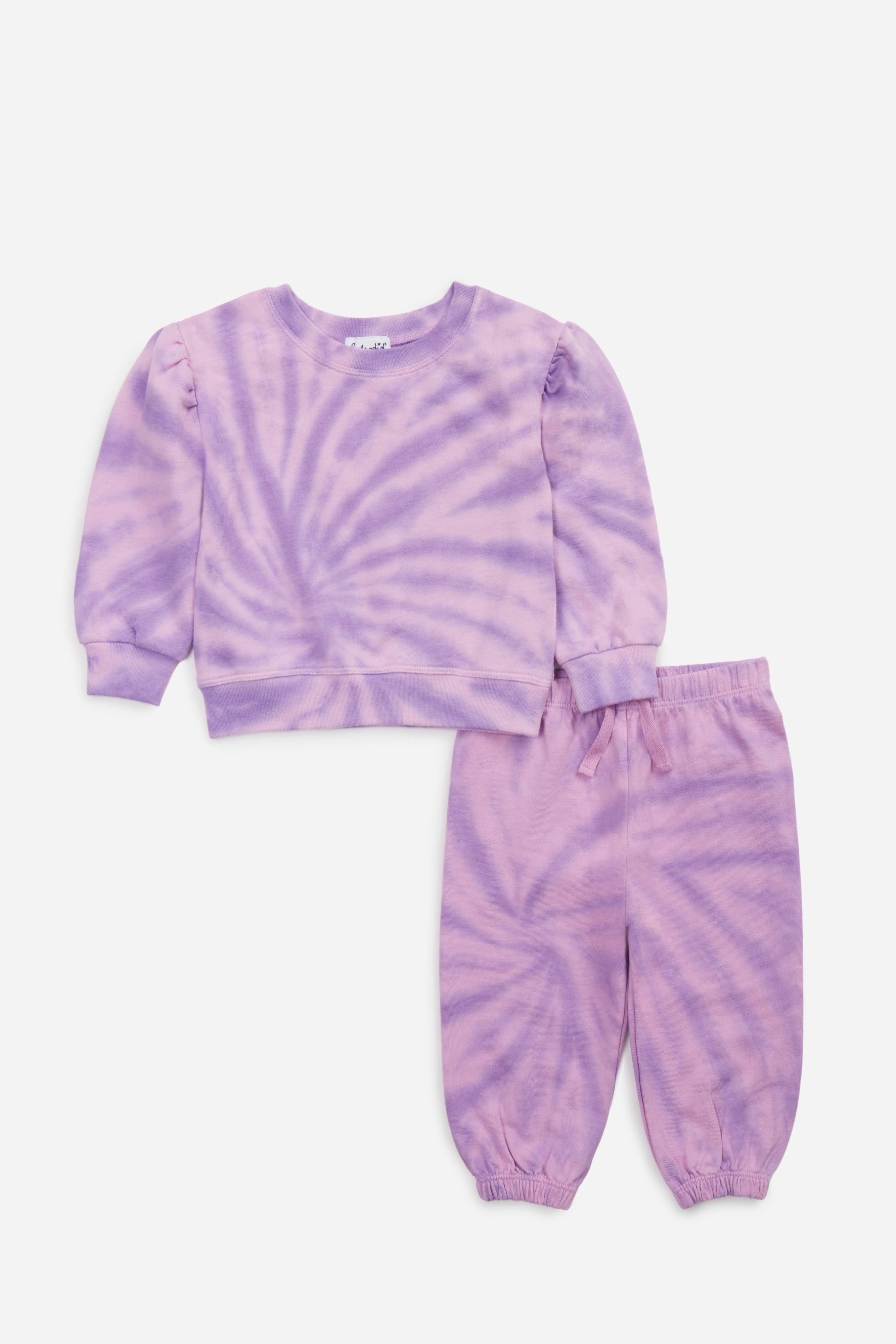 Infant Girl Clematis Tie Dye Long Sleeve Set
