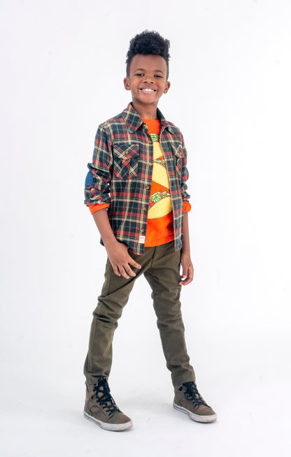 Skinny Twill Pant - Military Olive - Twinkle Twinkle Little One