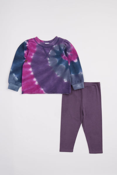 Infant Girl Disco Tie-Dye Sweatshirt Set - Twinkle Twinkle Little One