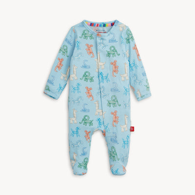 Blue Party Animals Glow Dark Modal Magnetic Footie - Twinkle Twinkle Little One
