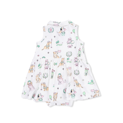 Country Club Dogs Pink Polo Tennis Dress