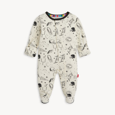 Natural Game Day Modal Magnetic Footie - Twinkle Twinkle Little One