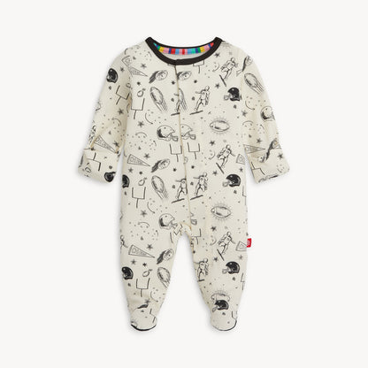 Natural Game Day Modal Magnetic Footie - Twinkle Twinkle Little One