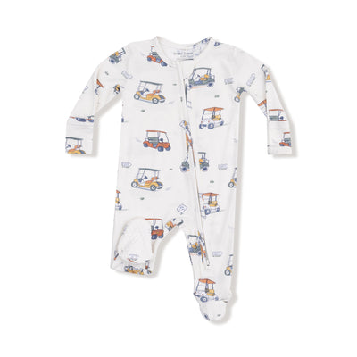 Zooming Galf Carts 2 Way Zipper Footie - Twinkle Twinkle Little One