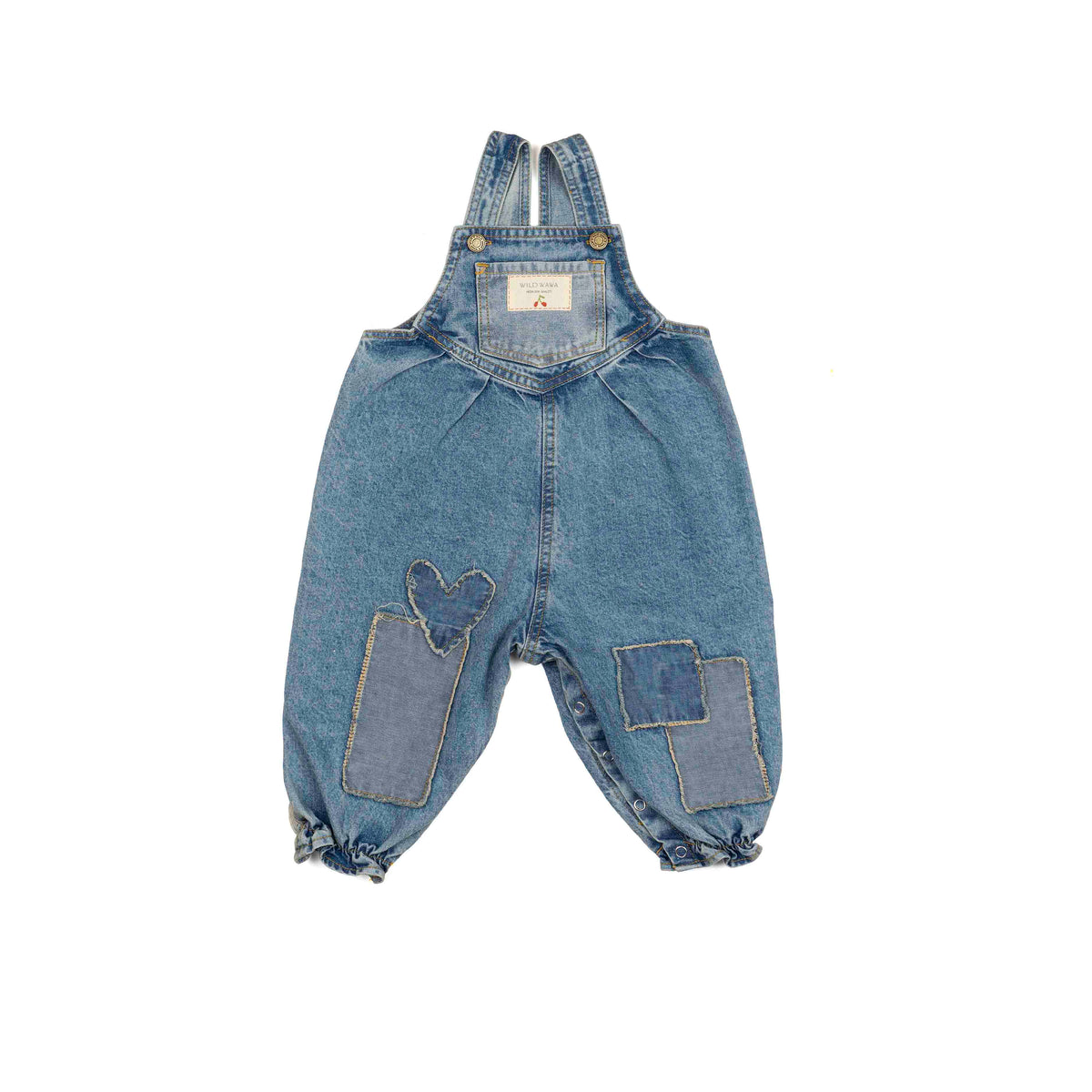 Patchwork Heart Overalls - Denim – Twinkle Twinkle Little One