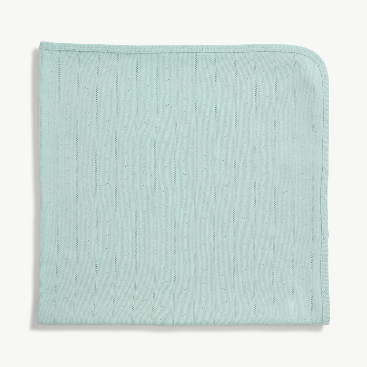 Pointelle Baby Blanket - Seagrass Love Lines