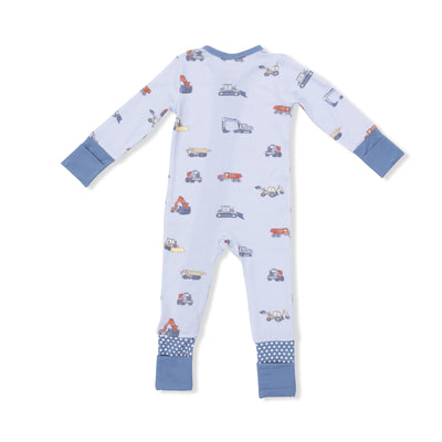 Baseballs Playing Baseball 2 Way Zipper Convertible Romper