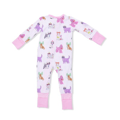 Fancy Dogs 2 Way Zipper Convertible Romper