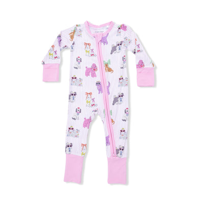 Fancy Dogs 2 Way Zipper Convertible Romper