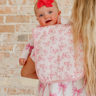 Bow My Gosh Premium Burp Cloths
