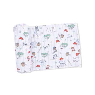 Home Run Baseball Swaddle Blanket