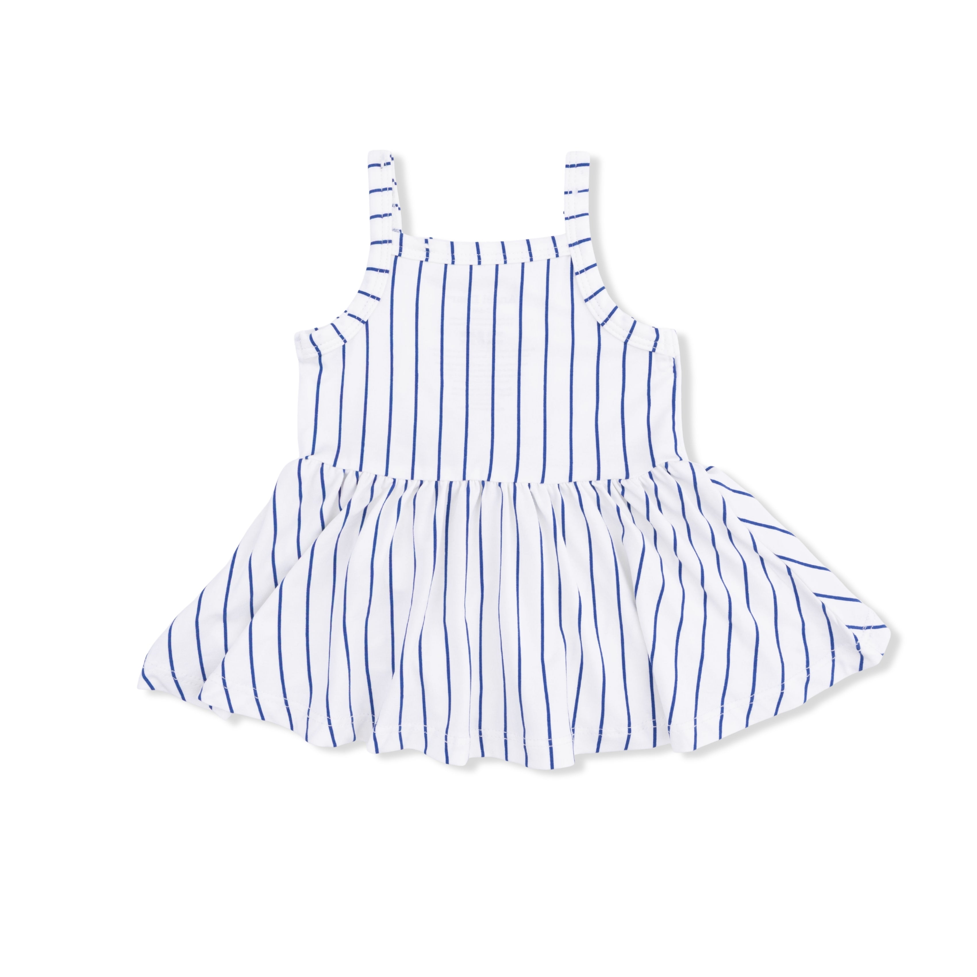 Baseball Stripe Tank with Peplum
