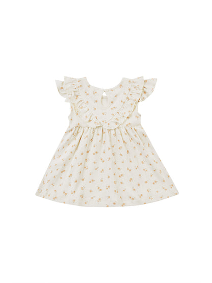 Sleeveless Ruffle V Dress - Ditsy Melon - Twinkle Twinkle Little One