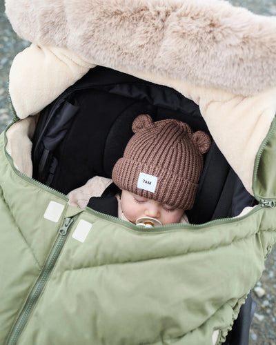 7AM Enfant Car Seat Cocoon Helsinki Woodland Faux Fur view 7