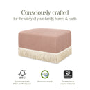 Namesake Crawford Gliding Ottoman | Boucle with Tassel Fringe - Twinkle Twinkle Little One