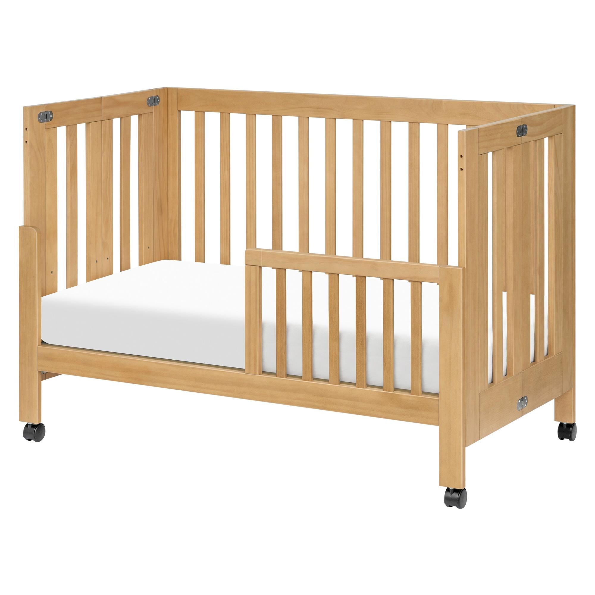 Babyletto Maki Portable Folding Crib with Toddler Bed Conversion Kit
