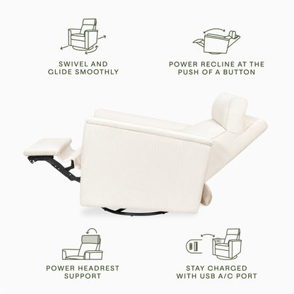 Namesake Willa Plus Power Glider Recliner + Power Headrest