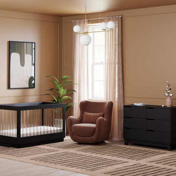 Babyletto Solstice Swivel Glider in Teddy Loop - Twinkle Twinkle Little One