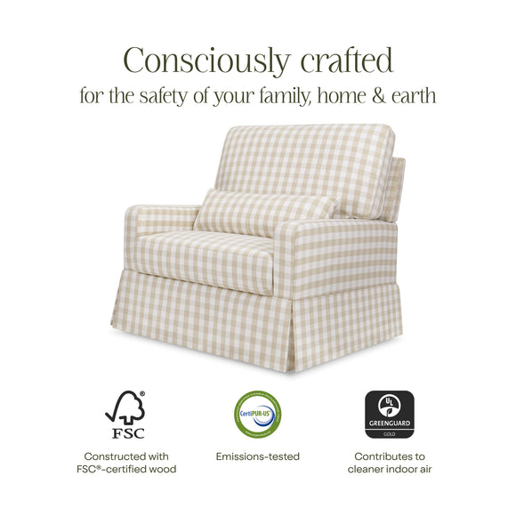 Namesake Crawford Pillowback Chair and a Half Comfort Swivel Glider - Twinkle Twinkle Little One
