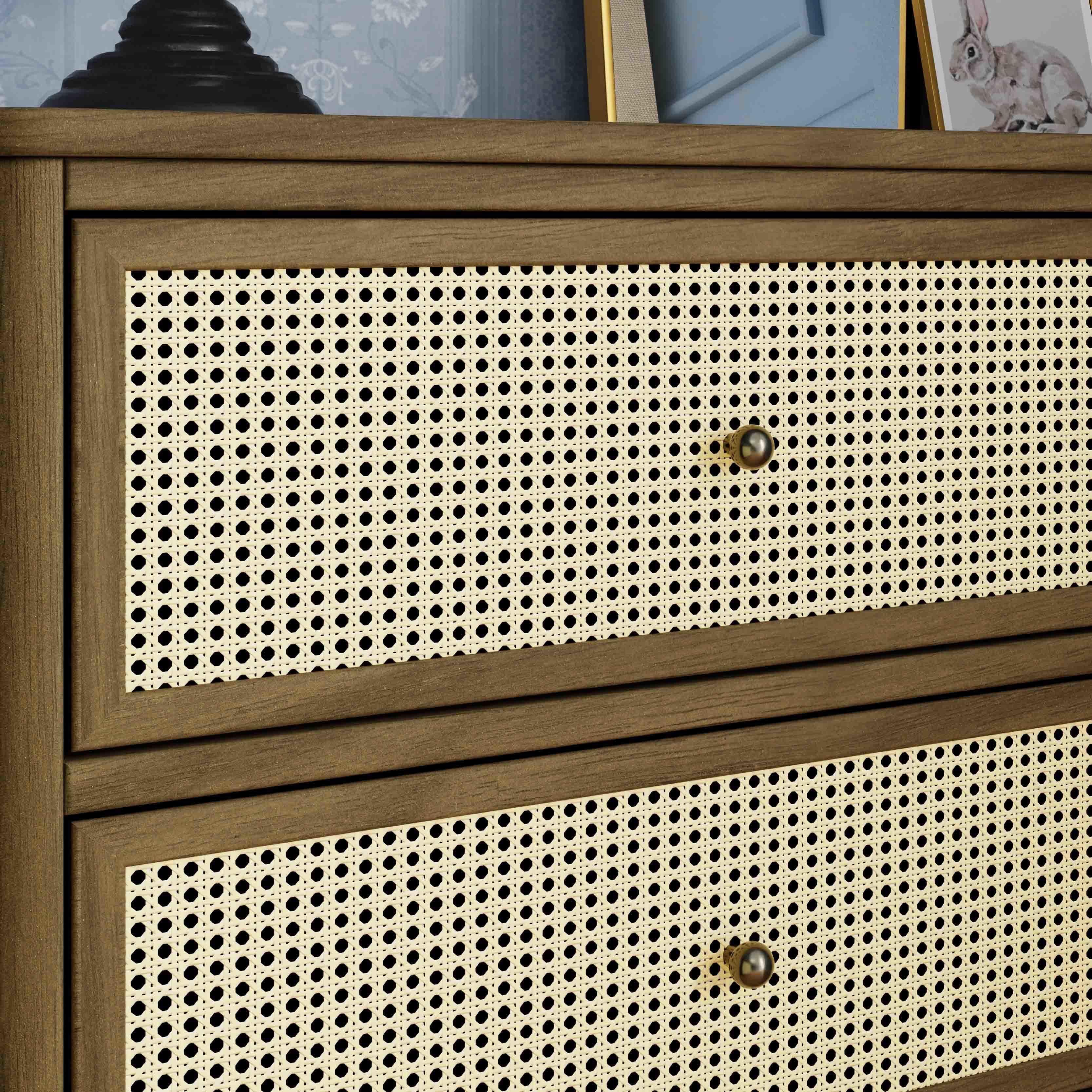 Namesake Marin with Cane 6-Drawer Dresser