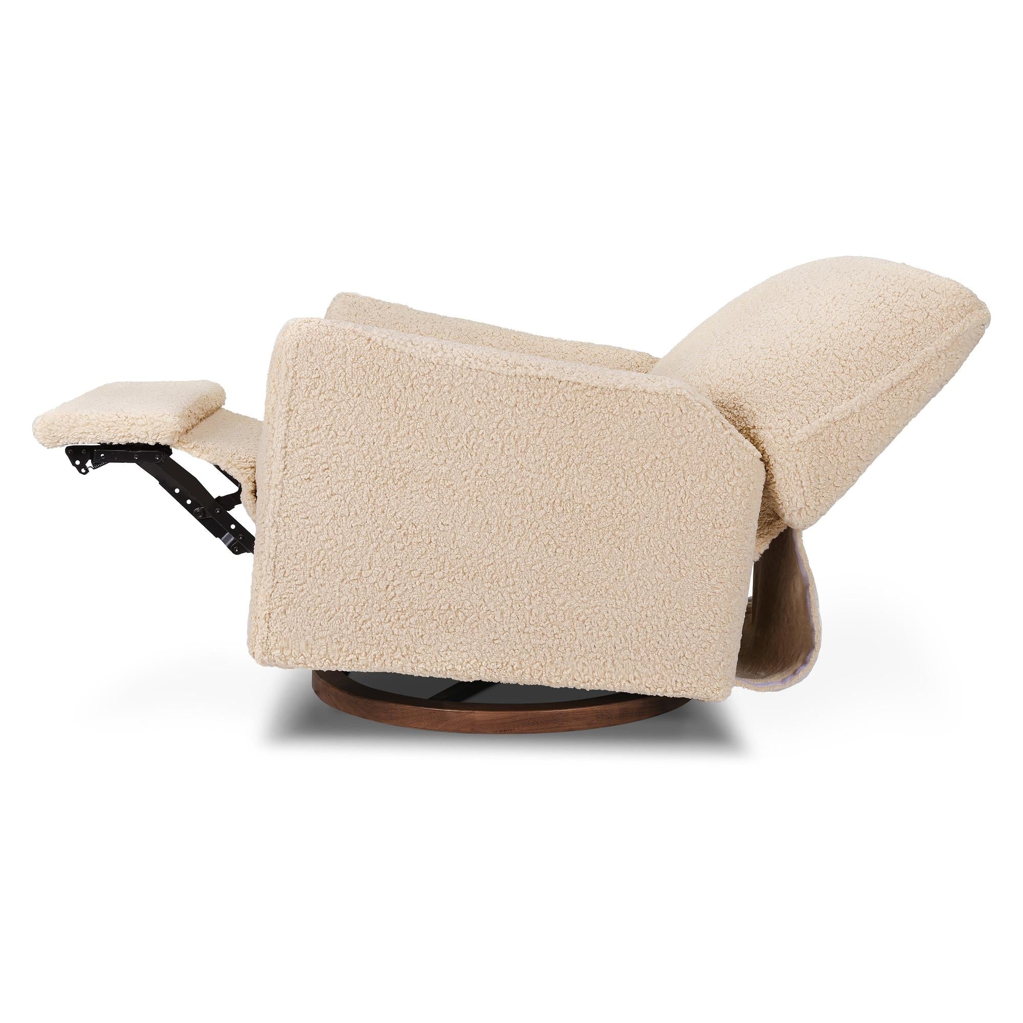 Babyletto Sunday Power Recliner and Swivel Glider in Shearling