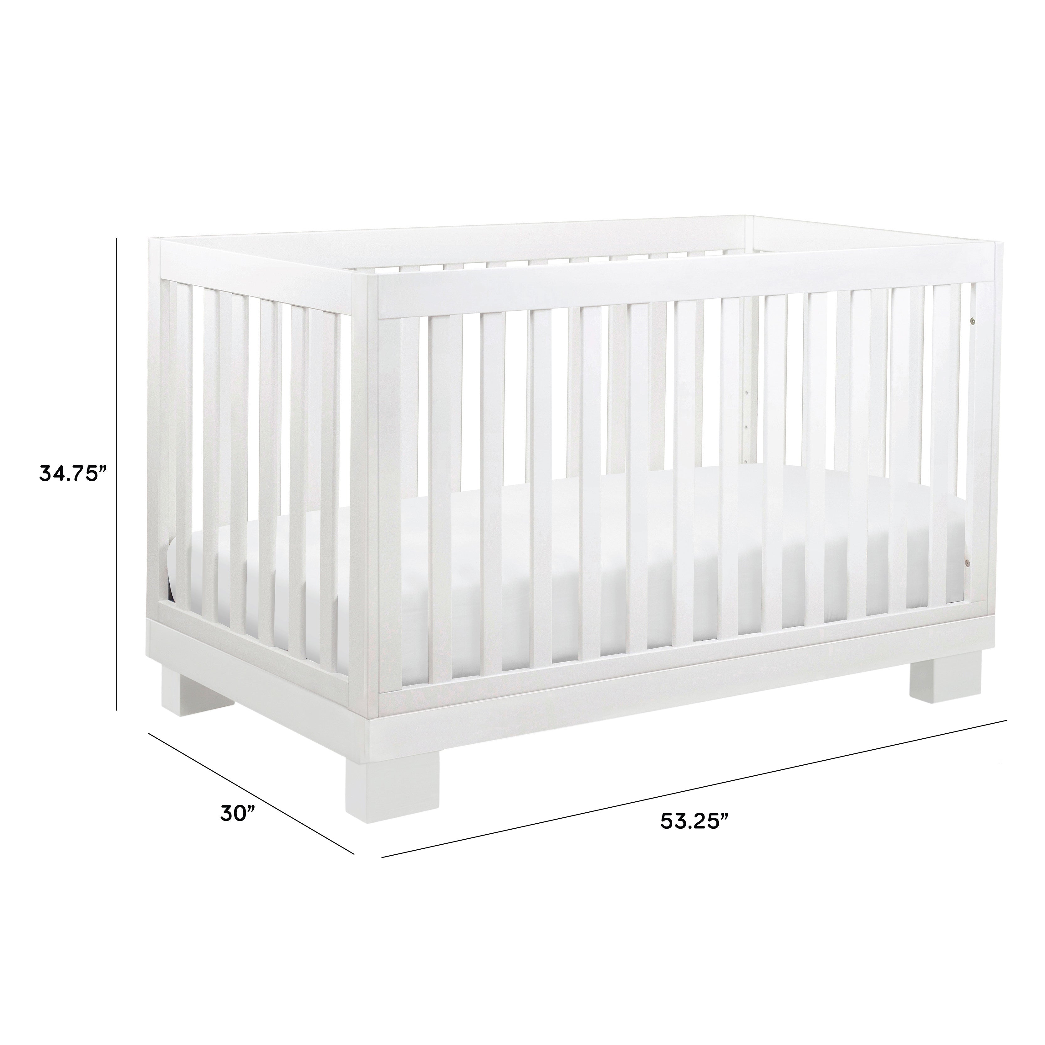 Babyletto Modo 3-in-1 Convertible Crib with Toddler Bed Conversion Kit