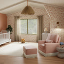 Namesake Crawford Pillowback Comfort Swivel Glider | Boucle with Tassel Fringe-2