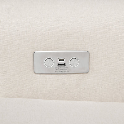 Namesake Harbour Electronic Recliner and Swivel Glider in Eco-Performance Fabric with USB port | Water Repellent & Stain Resistant