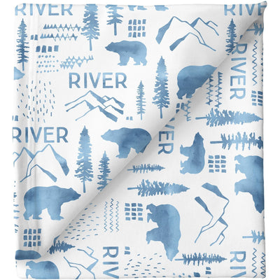 Sugar + Maple Personalized Stretchy Blanket | Woodland - Twinkle Twinkle Little One