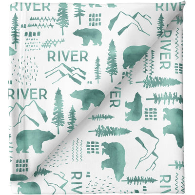 Sugar + Maple Personalized Stretchy Blanket | Woodland - Twinkle Twinkle Little One