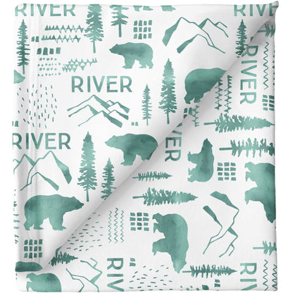 Sugar + Maple Personalized Stretchy Blanket | Woodland - Twinkle Twinkle Little One