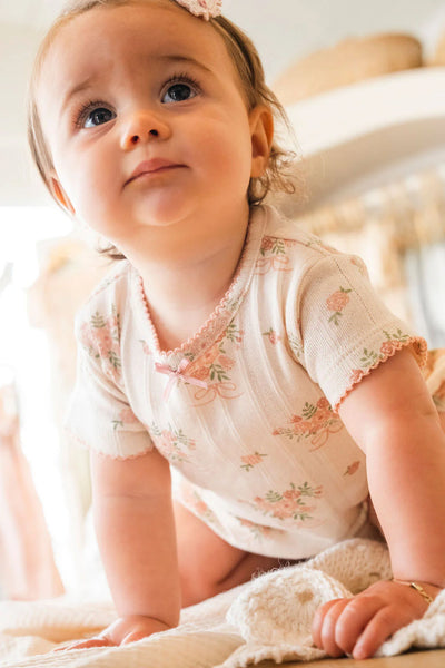 Pointelle Bloomer Set in Parfait Pink