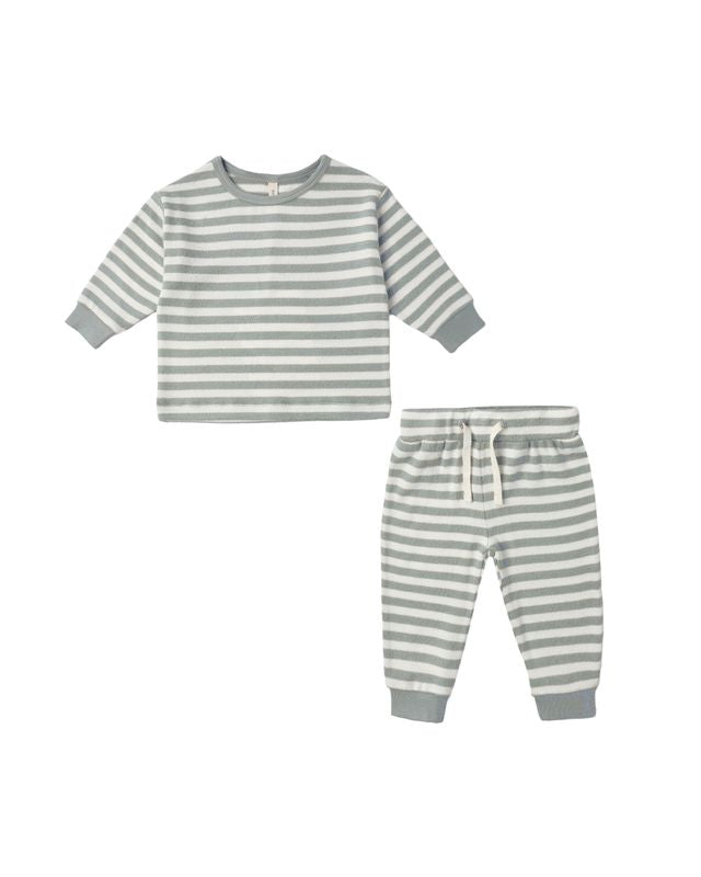 Cozy Set || Blue Stripe - Twinkle Twinkle Little One