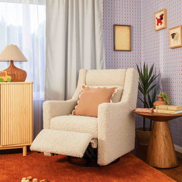 Babyletto Kiwi Plus Power Recliner and Swivel Glider with Power Adjustable Headrest and USB Port - Twinkle Twinkle Little One