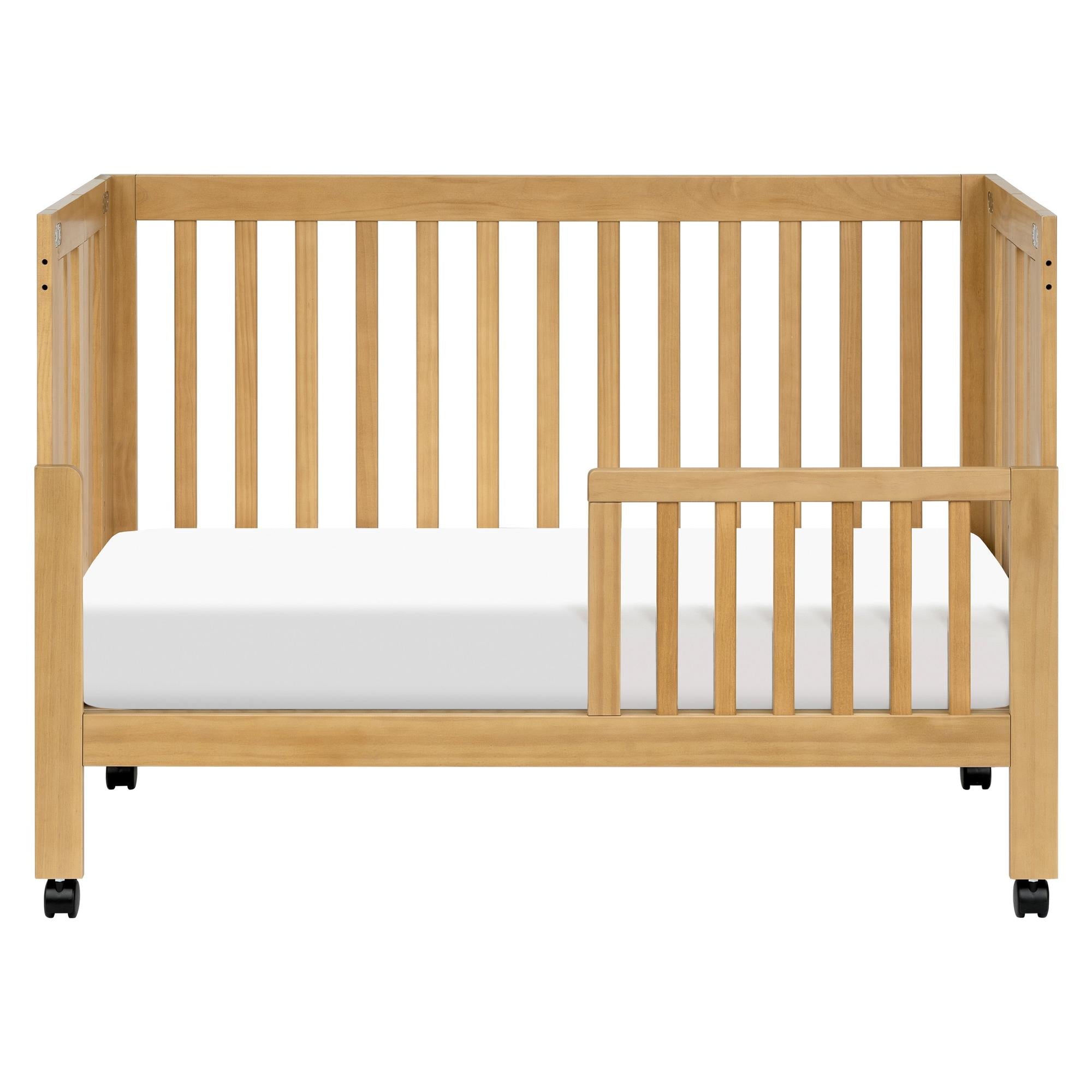 Babyletto Maki Portable Folding Crib with Toddler Bed Conversion Kit