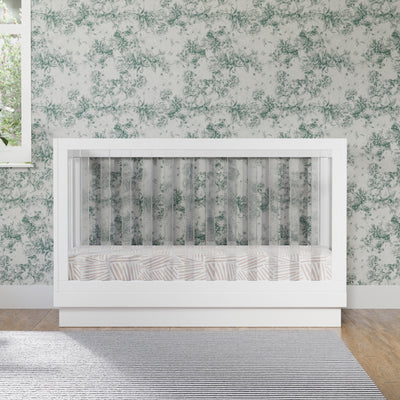 Babyletto Harlow Acrylic 3-in-1 Convertible Crib with Toddler Bed Conversion Kit