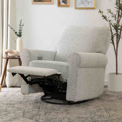 Monogram by Namesake Monroe Power Recliner and Swivel Glider in Boucle - Twinkle Twinkle Little One