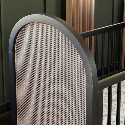 Babyletto Bondi Cane 3-in-1 Convertible Crib with Toddler Bed Conversion Kit - Twinkle Twinkle Little One