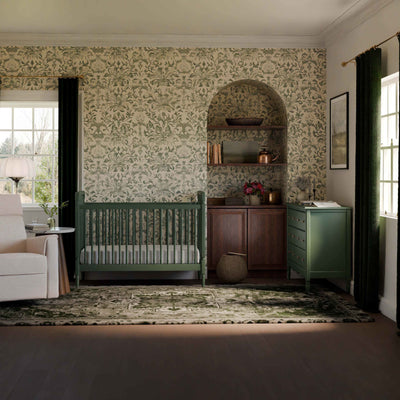 Namesake Liberty 3-in-1 Convertible Spindle Crib with Toddler Bed Conversion Kit