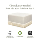 Namesake Crawford Gliding Ottoman | Boucle with Tassel Fringe - Twinkle Twinkle Little One