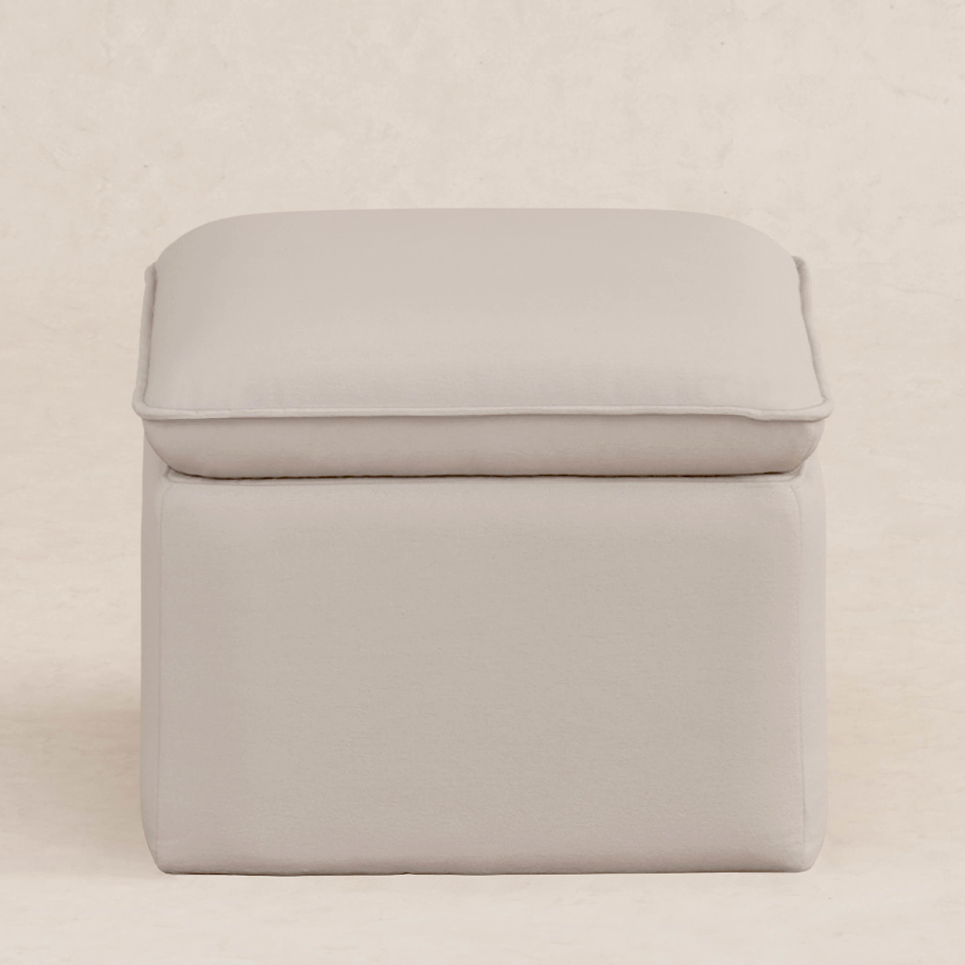 Babyletto Cali Storage Ottoman in Eco-Performance Fabric | Water Repellent & Stain Resistant