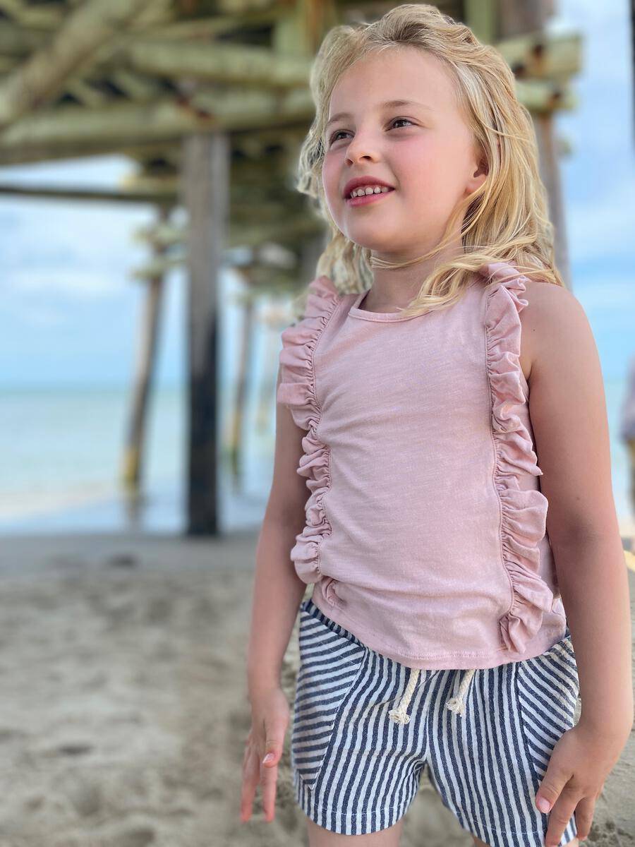 Pippin Ruffle Tank - Pink - Twinkle Twinkle Little One