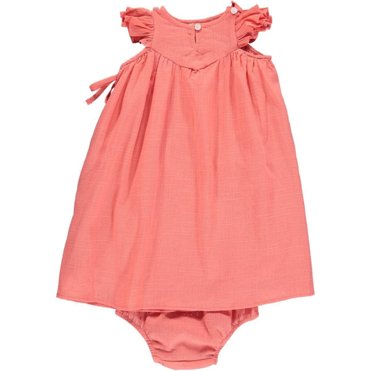 Savannah Dress - Coral - Twinkle Twinkle Little One