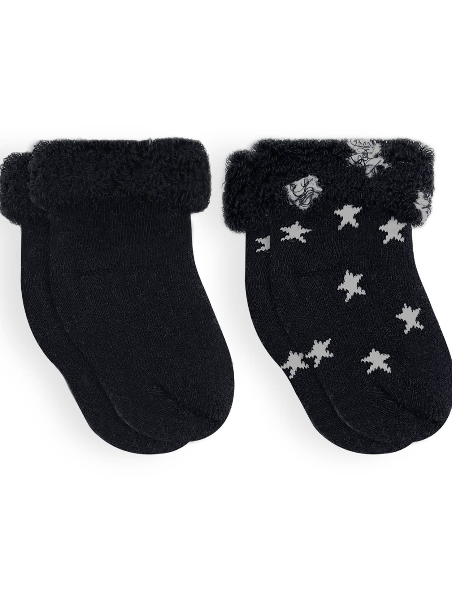 Star Terry Baby Socks - Two Pair Set - Twinkle Twinkle Little One