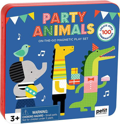 Petit Collage Party Animals On-The-Go Magnetic Play Set - Twinkle Twinkle Little One