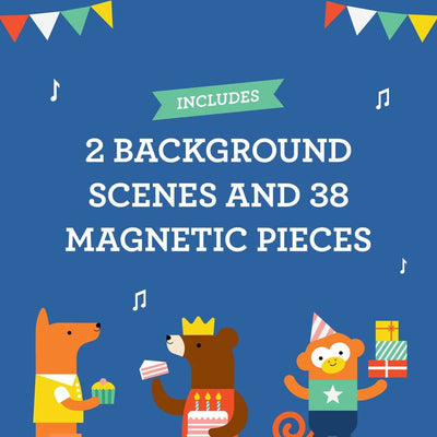 Petit Collage Party Animals On-The-Go Magnetic Play Set - Twinkle Twinkle Little One