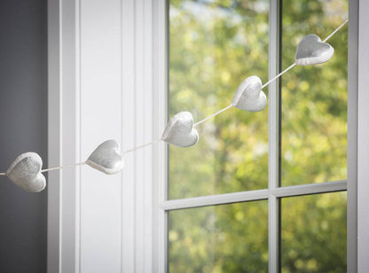 Silver Hearts Garland - Twinkle Twinkle Little One