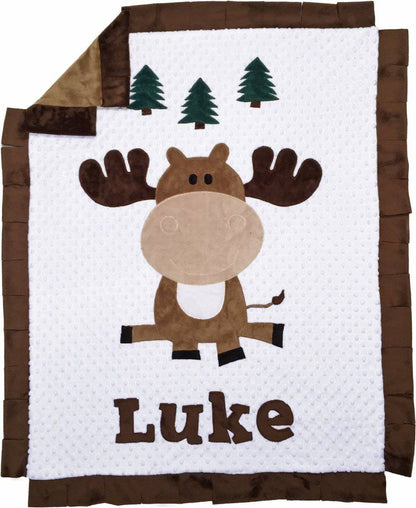 Personalized Appliqué Crib Blanket - Twinkle Twinkle Little One